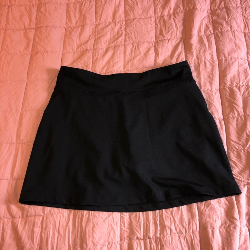 Black Tennis Skirt- Thick Spandex